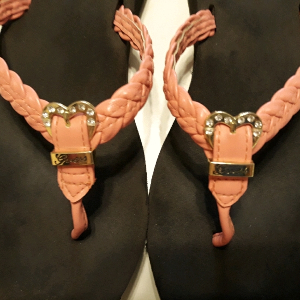 Guess Pink Flip Flops